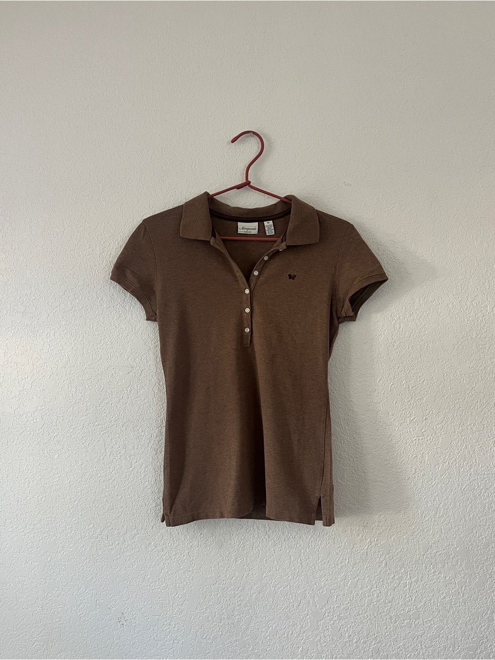 Vintage Aeropostale Slim Fit Polo with Butterfly Detail